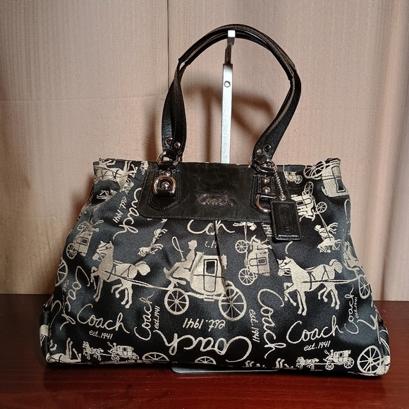Coach Handbags - Coach Ashley Horse And Carriage Shoulder Bag